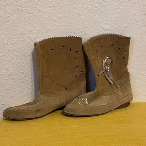 Tan Suede Women's Boots